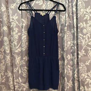 Navy Romper